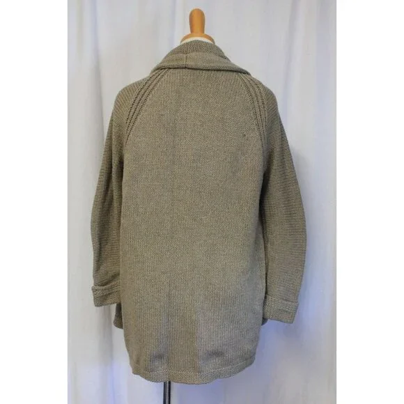 J CREW WOMEN'S LONG OPEN CARDIGAN SWEATER BROWN $122.50 SIZE XXS H3692 - Picture 2 of 2